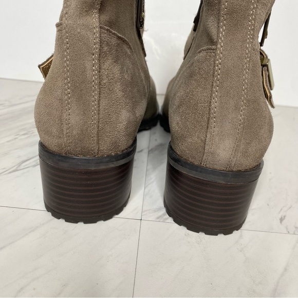 Blondo Susan Gray Tan Suede Bootie 11M - Picture 4 of 14